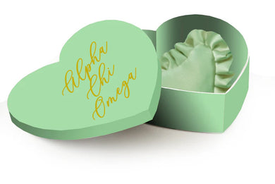 Sorority Badge Pillow and Box - Alpha Chi Omega