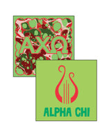 Reversible Acrylic Marbled Coaster- Alpha Chi Omega