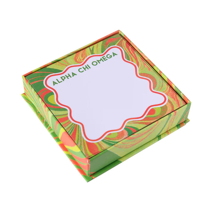 Marbled Note Box- Alpha Chi Omega
