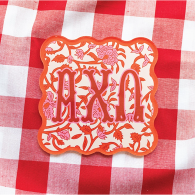 Block Acrylic Coaster- Alpha Chi Omega