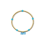 Beaded Charm Bracelet- Alpha Delta Pi