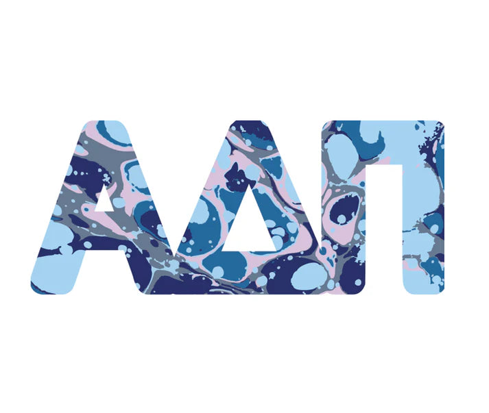 Sorority Acrylic Marbled Hanger-Alpha Delta Pi