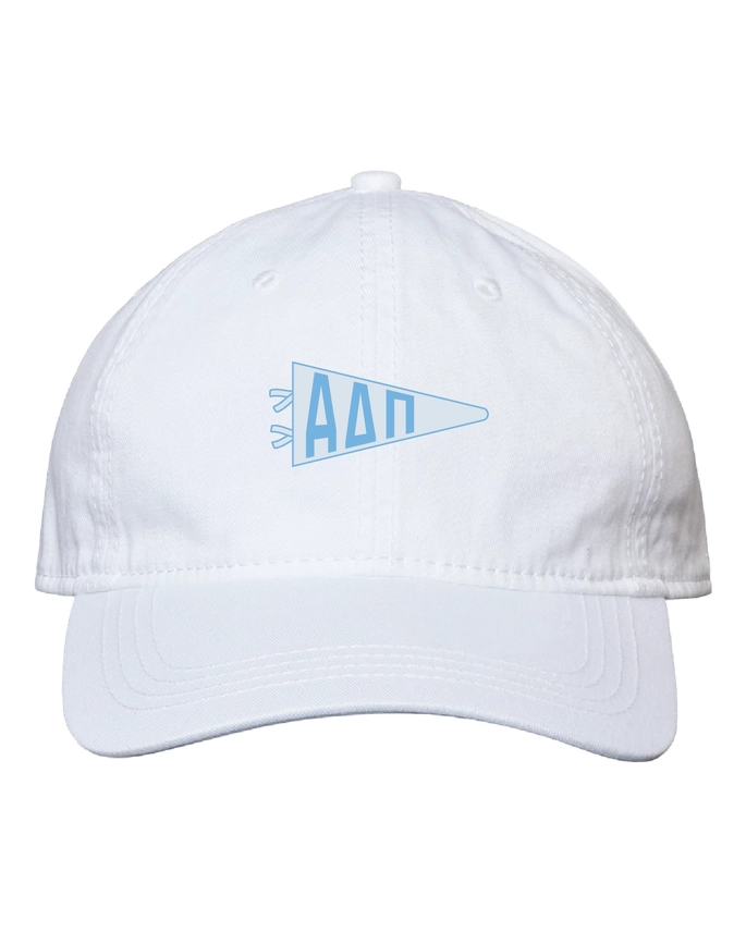 Needlepoint Pennant Hat- Alpha Delta Pi