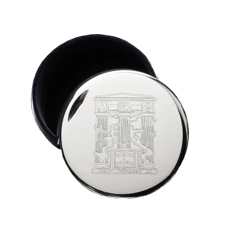 Crest Circle Pin Box- Alpha Epsilon Phi