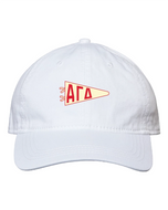 Needlepoint Pennant Hat- Alpha Gamma Delta