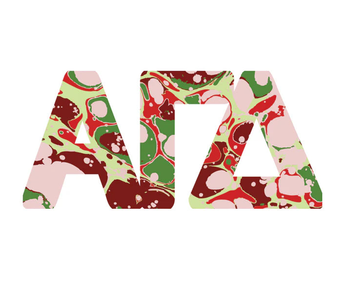 Sorority Acrylic Marbled Hanger-Alpha Gamma Delta