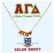 Heart Necklace- Alpha Gamma Delta