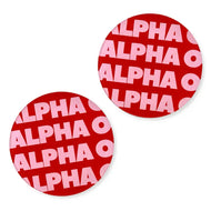Round Coaster- Alpha Omicron Pi