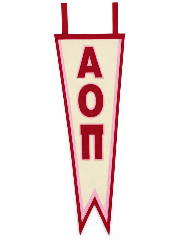 Heritage Pennant Flag- Alpha Omicron Pi