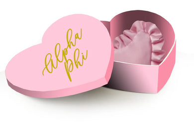 Sorority Badge Pillow and Box - Alpha Phi