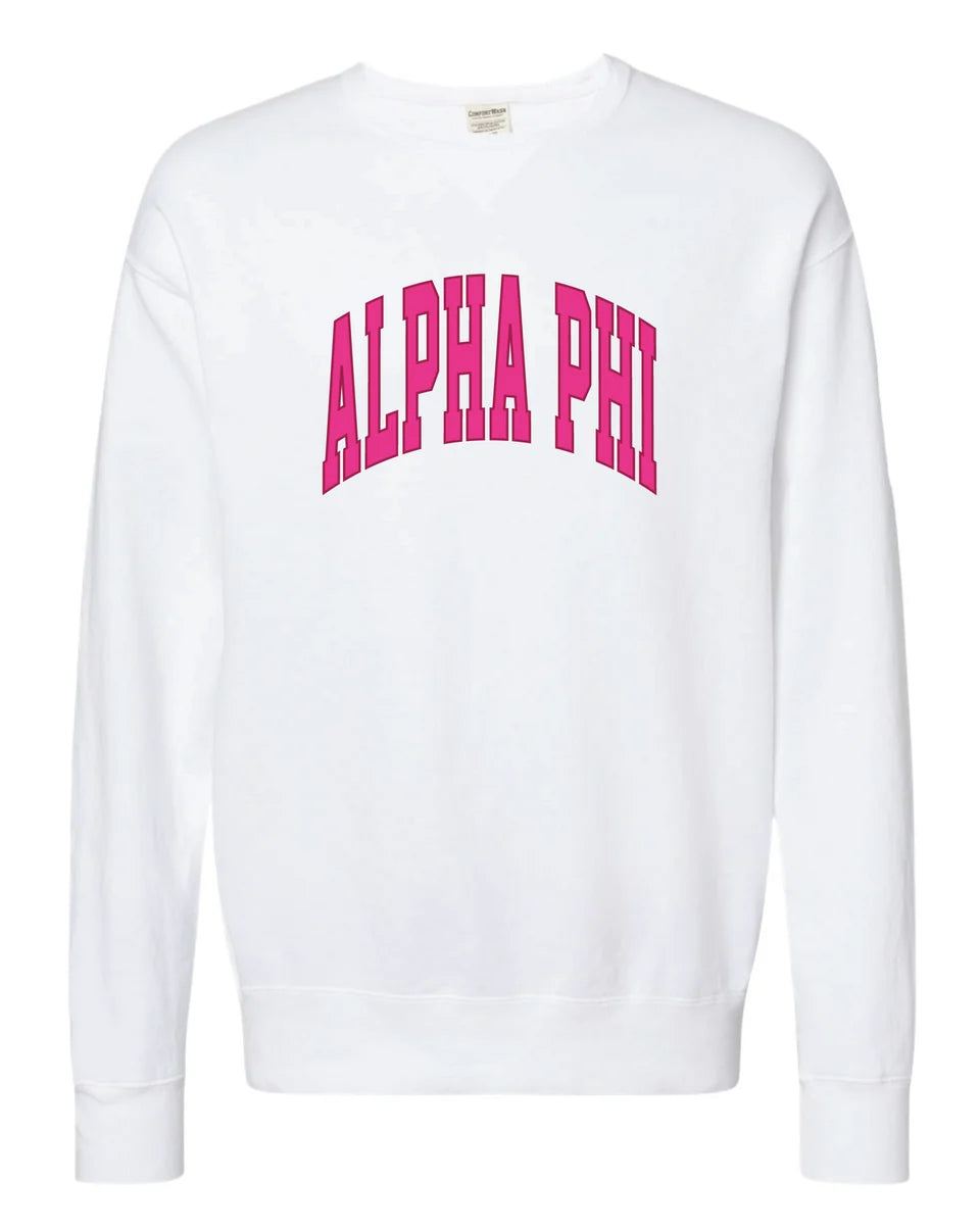 Varsity Crew Sweatshirt- Alpha Phi