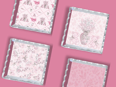 Scalloped Tray- Alpha Phi
