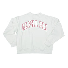 Mock Neck Twill Sweatshirt- Alpha Phi