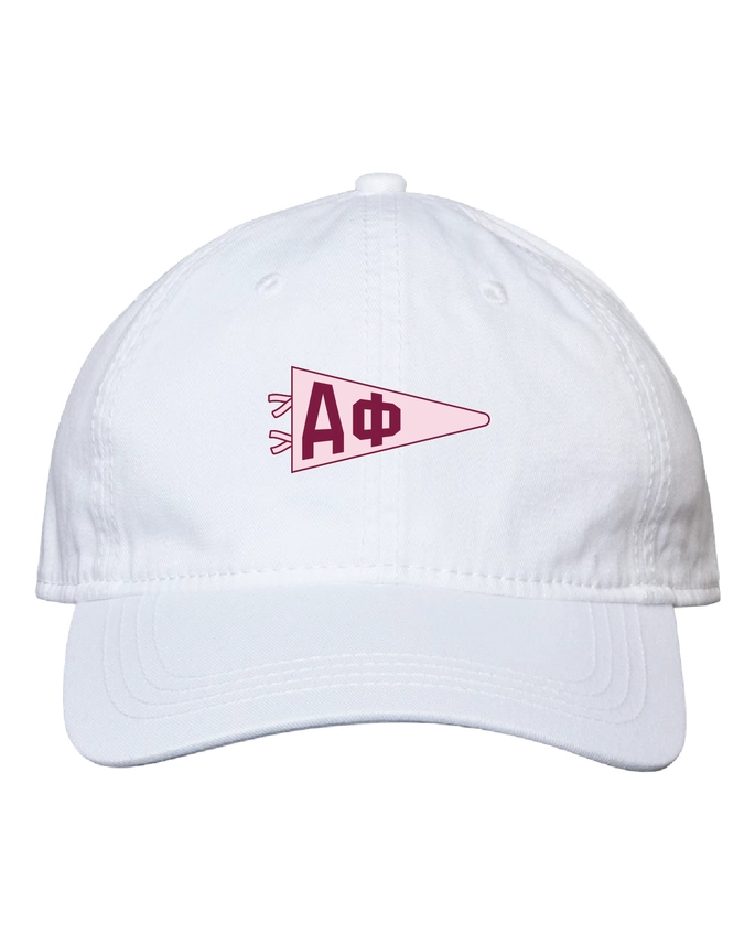 Needlepoint Pennant Hat- Alpha Phi