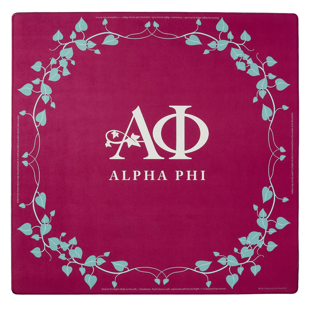 Alpha Prof Mat Mahjong Mat- Alpha Phi – Brown Bag Etc