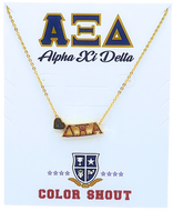 Heart Necklace- Alpha Xi Delta