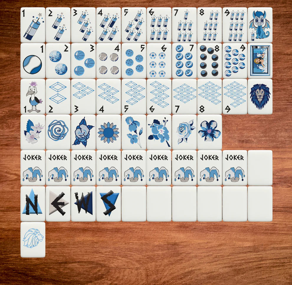Mahjong Tile Set- Alpha Delta Pi