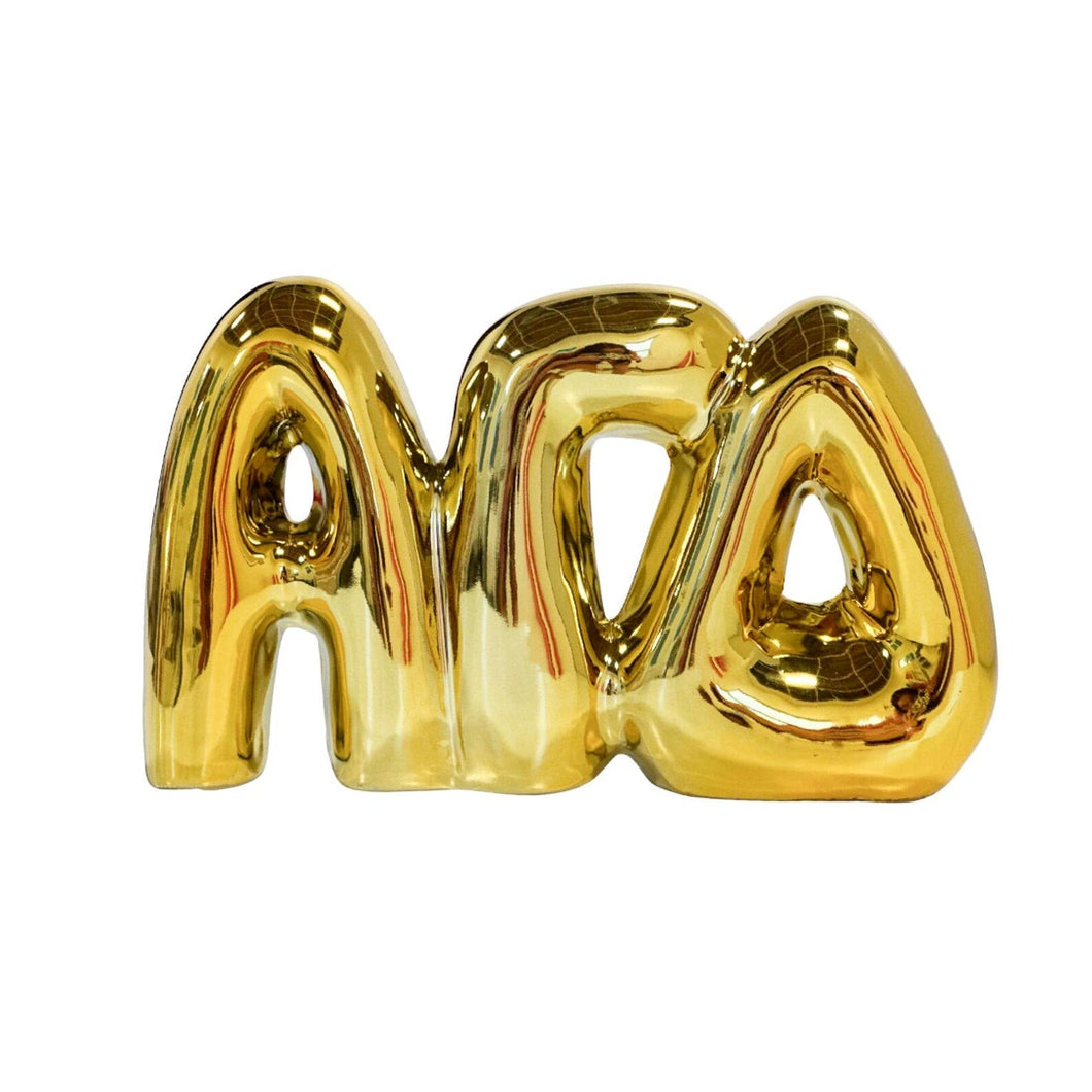 Gold Bubble Shelf Letter-Alpha Gamma Delta