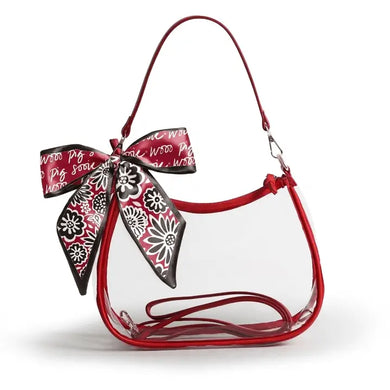 Clear Purse with Scarf- Arkansas
