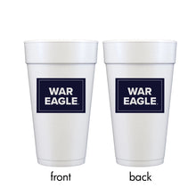 Rectangle Label Styrofoam Cups- Auburn