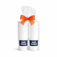 Rectangle Label Styrofoam Cups- Auburn