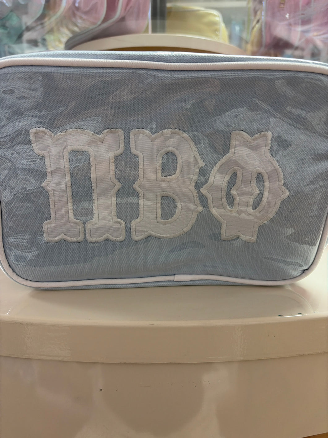 Applique Cosmetic Bag- Pi Beta Phi