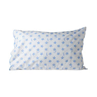 Cotton Scalloped Pillowcase- Delta Delta Delta