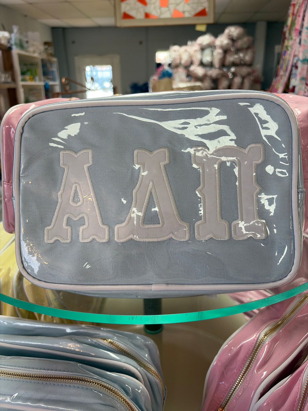 Applique Cosmetic Bag- Alpha Delta Pi