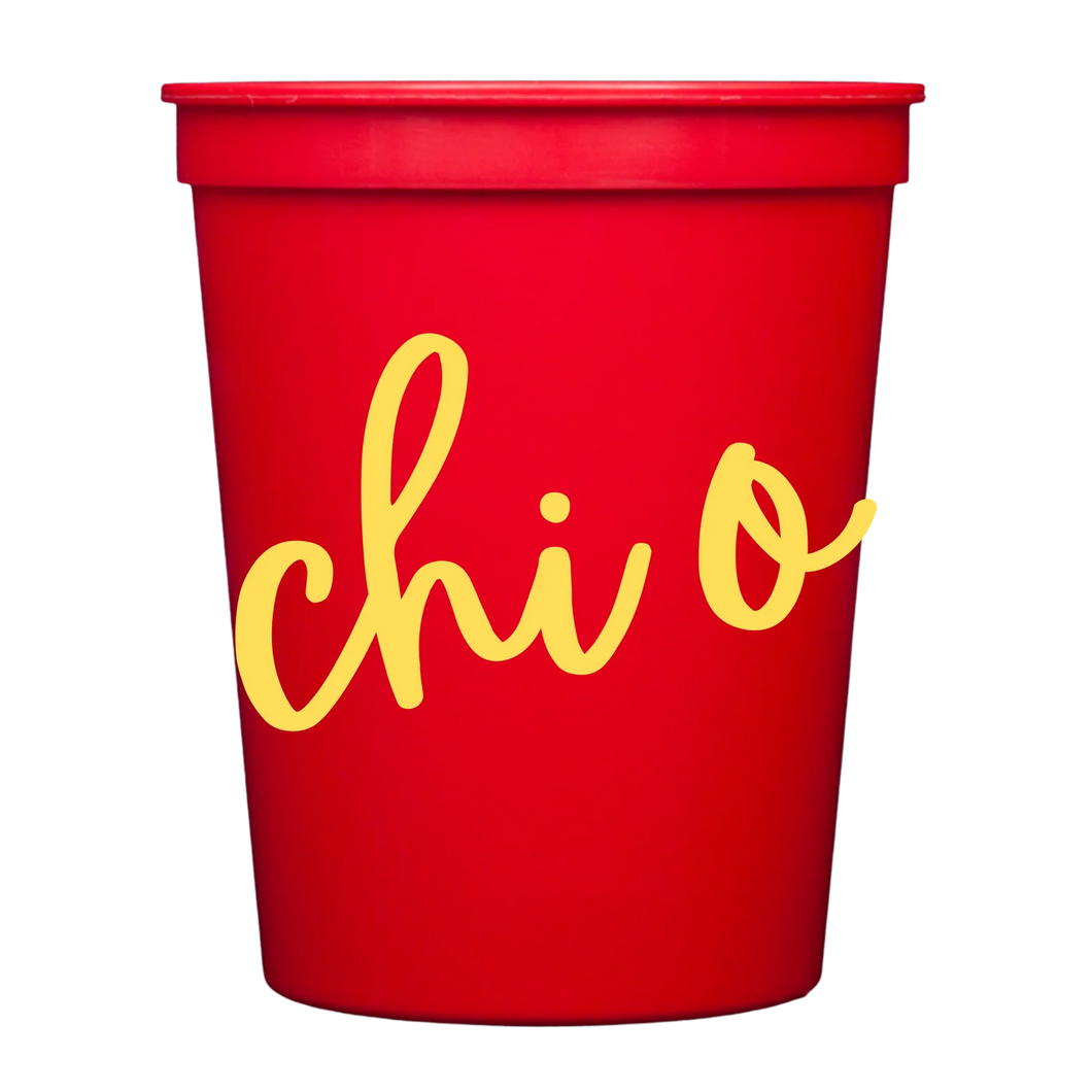 Colored Cups 6ct- Chi Omega