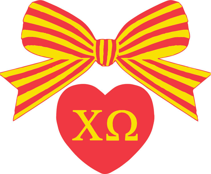 Bow Decal- Chi Omega