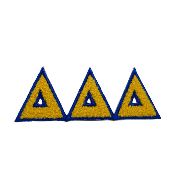 Greek Chenille Sticker- Delta Delta Delta