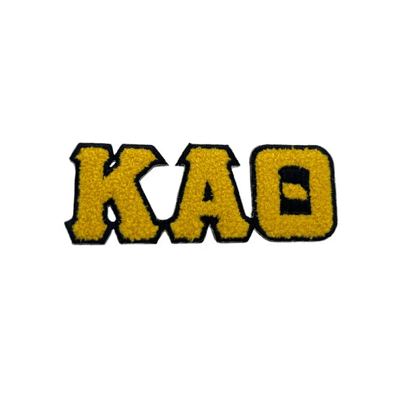 Greek Chenille Sticker- Kappa Alpha Theta