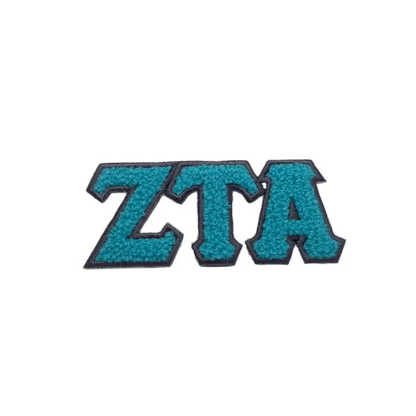 Greek Chenille Sticker-Zeta Tau Alpha