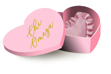 Sorority Badge Pillow and Box - Chi Omega