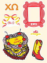 Sorority Puffy Stickers