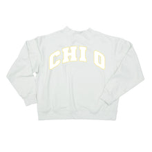 Mock Neck Twill Sweatshirt- Chi Omega
