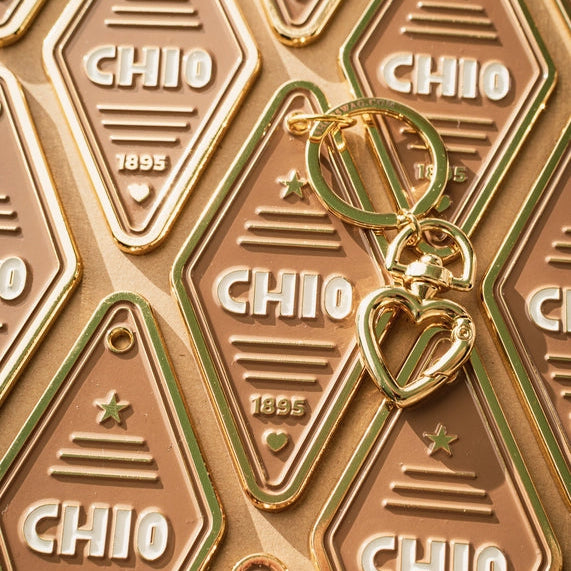 Enamel Motel Keychain- Chi Omega