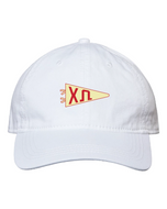 Needlepoint Pennant Hat- Chi Omega