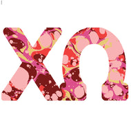 Sorority Acrylic Marbled Hanger-Chi Omega