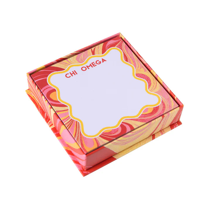 Marbled Note Box- Chi Omega