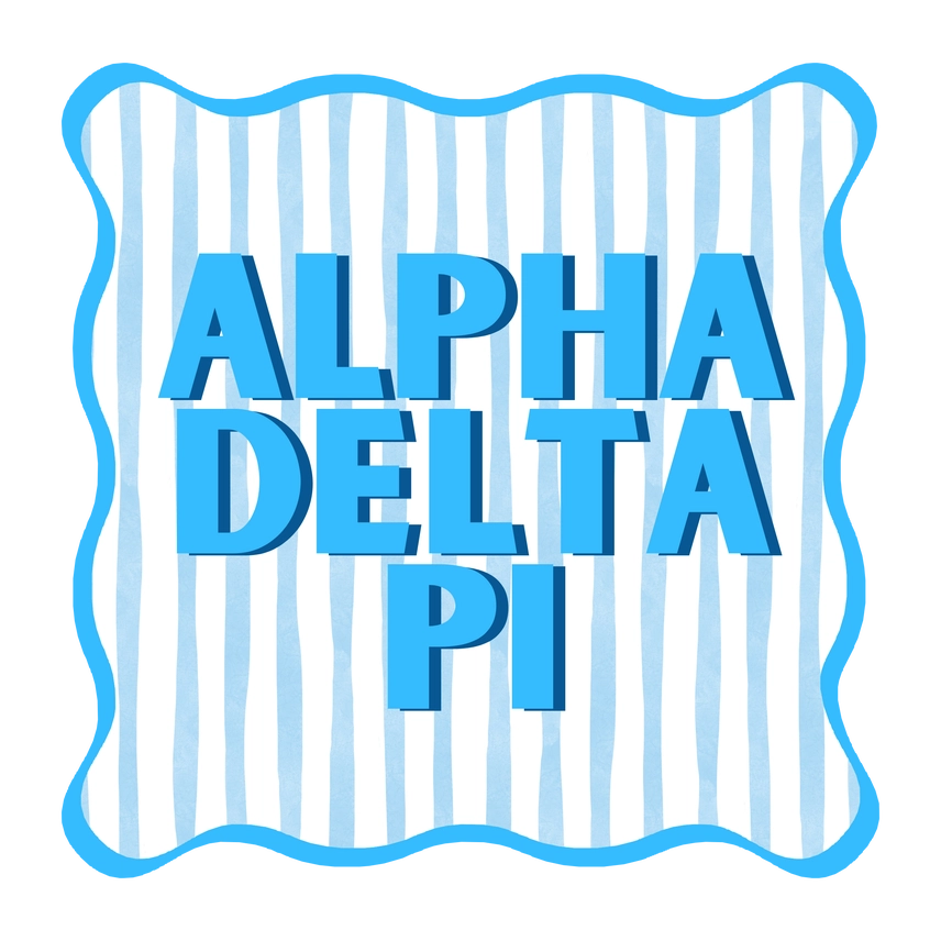 Striped Coaster- Alpha Delta Pi