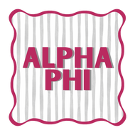 Striped Coaster- Alpha Phi