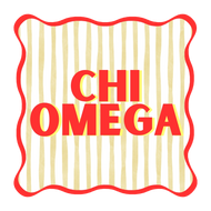 Striped Coaster- Chi Omega