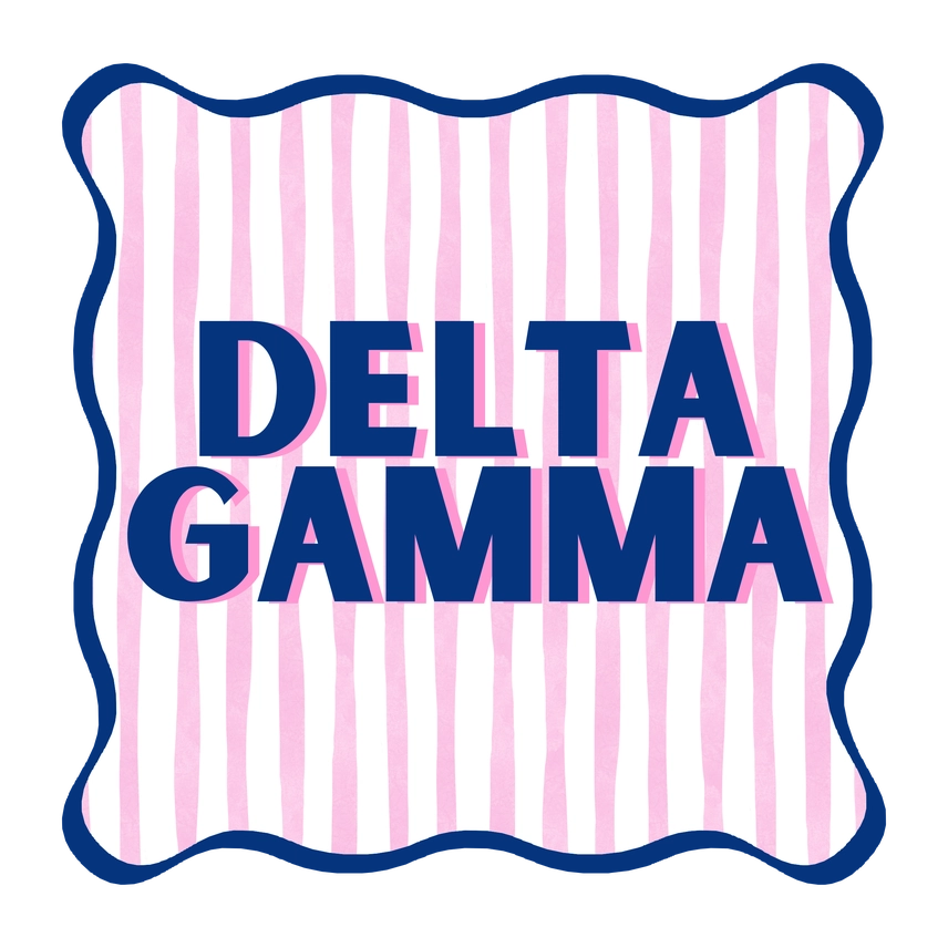 Striped Coaster- Delta Gamma