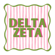 Striped Coaster- Delta Zeta