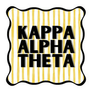 Striped Coaster- Kappa Alpha Theta