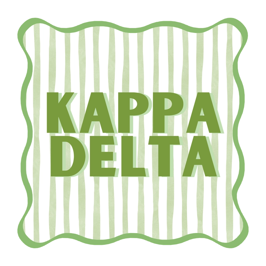 Striped Coaster- Kappa Delta