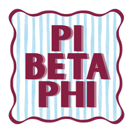 Striped Coaster- Pi Beta Phi