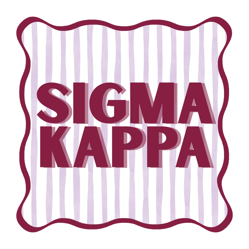 Striped Coaster- Sigma Kappa