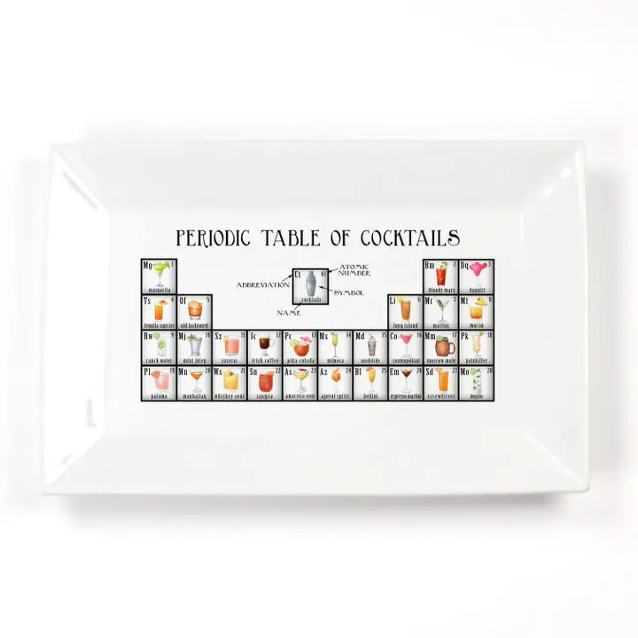 Periodic Table of Cocktails Platter
